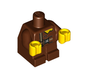 LEGO Baby Legeme med Gul Hænder med Belts og Tattered Krave (25128 / 49521)