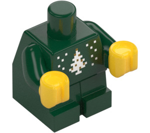 LEGO Baby Legeme med Gul Hænder med Jul Træ (25128)