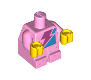 LEGO Baby Body with Yellow Hands with Dark Pink Lightning Bolt (25128 / 65691)