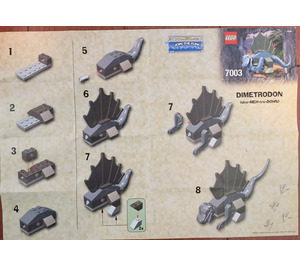 LEGO Baby Dimetrodon Set 7003 Instructions