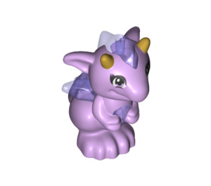 LEGO De bébé Dragon avec Transparent Purple (Fledge) (25492)