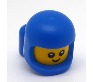 LEGO Bébé Tête avec Pupiles avec Bleu Casque Spatial et Air réservoirs (101021)