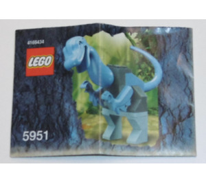 LEGO Baby Iguanodon Set 5951 Instructions