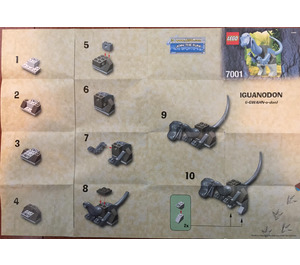 LEGO Baby Iguanodon Set 7001 Instructions