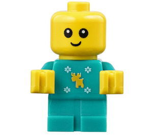 LEGO Baby in Dark Turquoise Jumper minifiguur