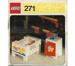 LEGO Baby's Cot and Cabinet 271-1 Anweisungen