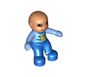 LEGO Baby mit Blau Striped Romper Duplo Abbildung