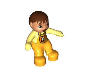 LEGO De bébé avec Bright Light Orange Romper avec Bee Modèle et Pacifier Figurine