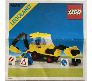 LEGO Backhoe Set 6686 Instructions