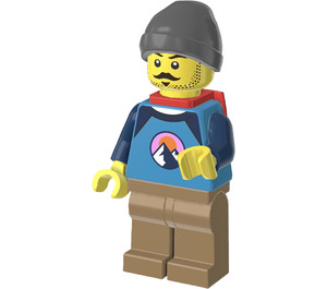 LEGO Backpacker with Beanie Hat Minifigure