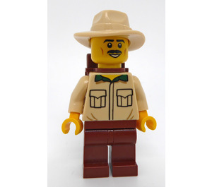 LEGO Backpacking Explorer met Tan Fedora, Male minifiguur