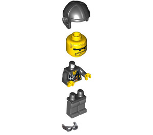 LEGO Backyard Blaster 2 (Bubba Blaster) met Zwart Vliegenier Helm minifiguur