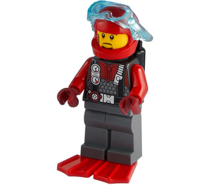 LEGO Bad Guy Frankie Lupelli z Diving Garnitur Minifigurka