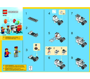 LEGO Balloon Cart Set 40108 Instructions