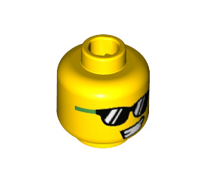 LEGO Banane Man Minifigure Kopf (Einbau-Vollbolzen) (3626 / 27479)