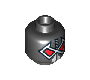 LEGO Bane Head (Recessed Solid Stud) (3626 / 75906)