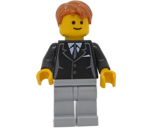 LEGO Bank Secretary minifiguur met zijlijnen