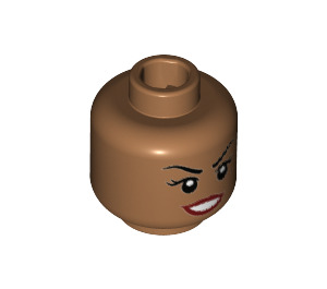 LEGO Barbara Gordon Minifigure Head (Recessed Solid Stud) (3626 / 29771)