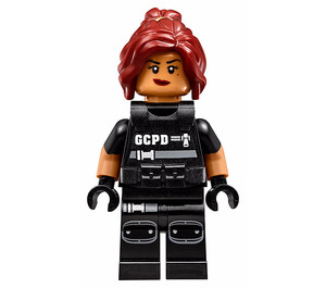 LEGO Barbara Gordon jossa GCPD Liivi Minihahmo