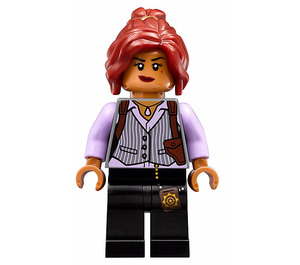 LEGO Barbara Gordon jossa Pinstripe Liivi Minihahmo