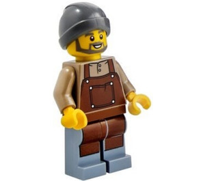 LEGO Barista z Beanie Kapelusz Minifigurka