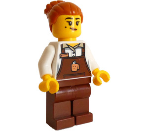 LEGO Barista con Pelo con Grande Bun Minifigura