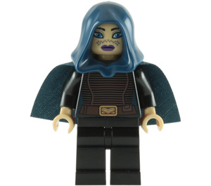 LEGO Barriss Offee con Dark Blu Mantello e Cappuccio Minifigure