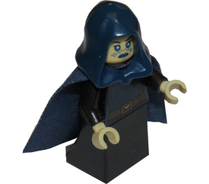 LEGO Barriss Offee jossa Dark Sininen Viitta ja Huppu jossa Hame Minihahmo