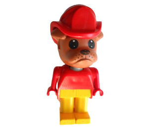 LEGO Barty Bulldog con Casco de bombero Fabuland Figura