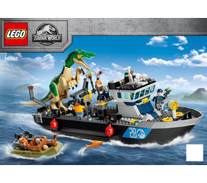 LEGO Baryonyx Dinosaur Boat Escape 76942 Інструкції