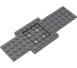 LEGO Bas 6 x 16 x 2/3 med Recess och Hål (52037)