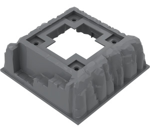 LEGO Grondplaat 16 x 16 Mountain met 10 x 10 Gat (53588)
