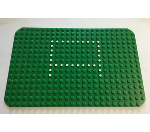 LEGO Grondplaat 16 x 24 met Afgeronde hoeken met Dots from Set 344 (455)