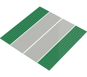 LEGO Grundplatte 32 x 32 (7-Stud) Gerade mit Schmucklos Runway (Breit)