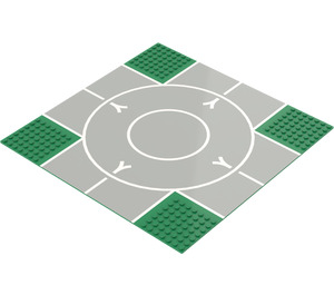 LEGO Plaque de Base 32 x 32 (7-Stud) avec  Intersection et Runway avec "V" étroit