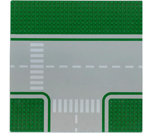 LEGO Grondplaat 32 x 32 Road 8-Stud T-Junction met Crosswalk