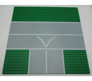 LEGO Grondplaat 32 x 32 met Road met 9-Nop T Intersection met "V"