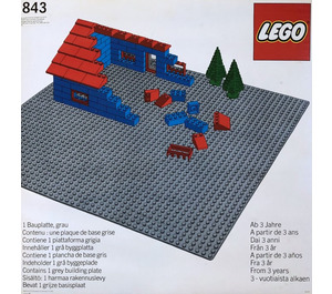 LEGO Plaque de Base, Grey 843