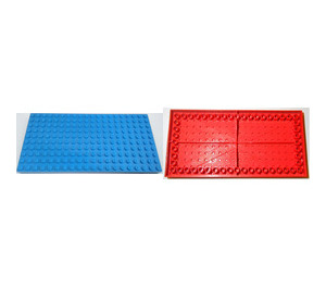 LEGO Baseplates, rot und Blau 747