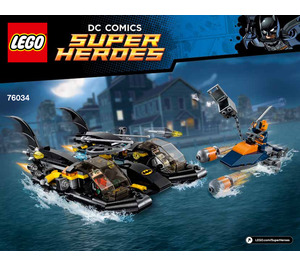 LEGO Batboat Harbour Pursuit Set 76034 Instructions