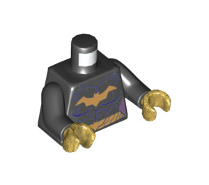 LEGO Batgirl mit Schwarz Anzug und Umhang Minifigur Torso (973 / 76382)