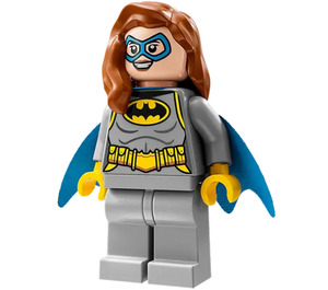 LEGO Batgirl med grå Kostym med fladdermus logotyp Minifigur