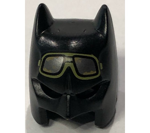 LEGO Batman Cowl Mask with Short Ears and Open Chin with Goggles Pattern (18987)