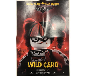 LEGO Batman Movie Poster - Harley Quinn Wild Card