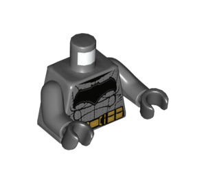 LEGO Batman Torso with Gold Belt and Silver Texture (973 / 76382)