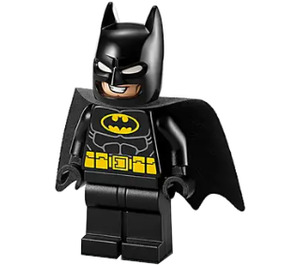 LEGO Batman mit Schwarz Anzug und Gelb Gürtel mit Lopsided Grinsen / Smirk Minifigur