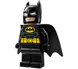 LEGO Batman med Svart Drakt og Gul Belte med Neutral / Angry Ansikt  Minifigur