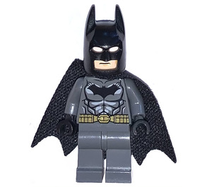 LEGO Batman mit Dark Stone Grau Anzug und Gold Gürtel Minifigur