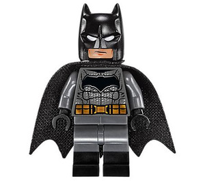 LEGO Batman z Dark Stone Szary Garnitur I Gold Pasek z Duży Nietoperz logo Minifigurka