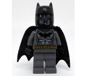 LEGO Batman mit Dark Stone Grau Anzug und Gold Gürtel mit Tauchgerät Maske Kopf Minifigur